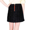 Seasonal Black Wool Tweed Skirt with Fringe Detail by Sail to Sable - Country Club Prep