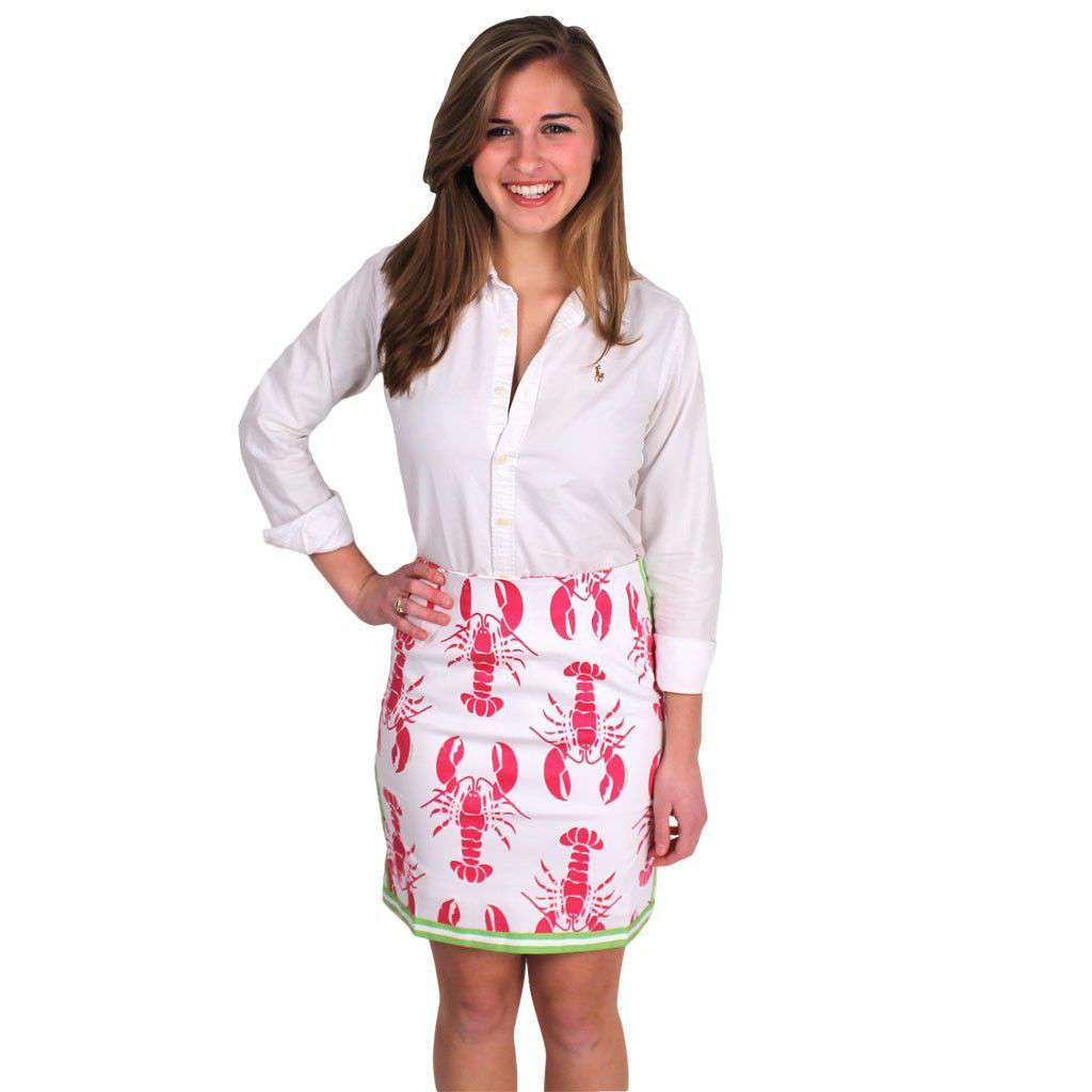 The Lobster Sport Skirt in Pink and Green by Gretchen Scott Designs - Country Club Prep