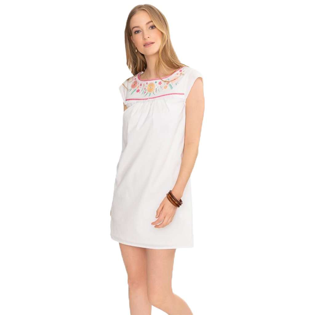 women's seersucker dress Southern Tide Sadie Seersucker Embroidered Dress