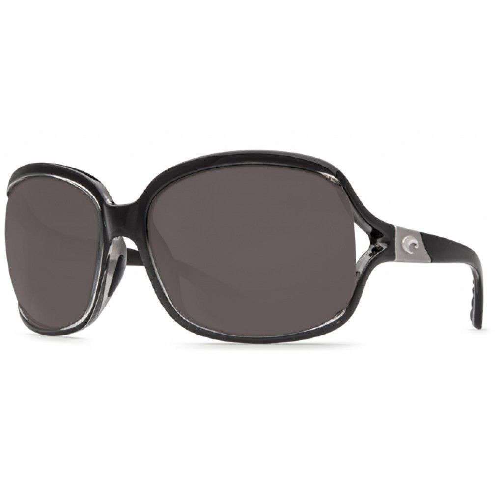 Boga Squall Black Sunglasses with Gray 580P Lenses by Costa Del Mar - Country Club Prep