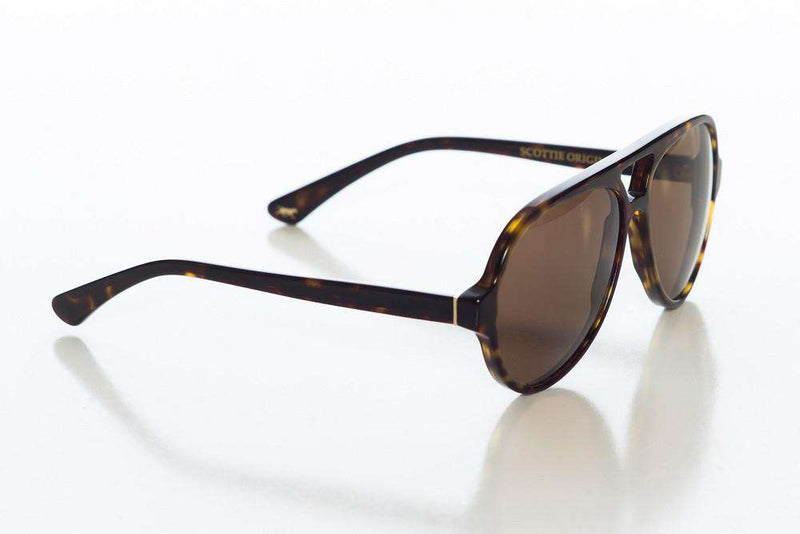 Scottie Originale Sunglasses in Dark Havana with Safari Brown Lens by Red's Outfitters - Country Club Prep