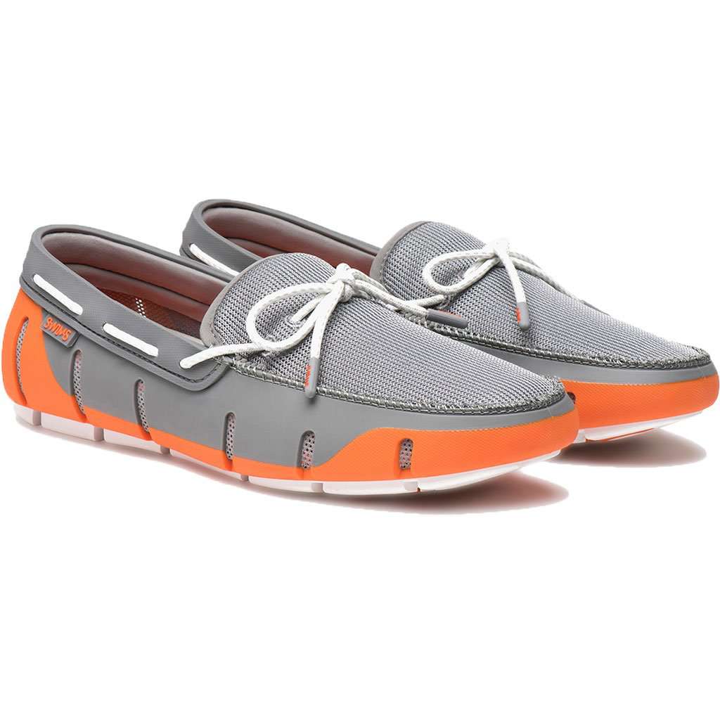 SWIMS Stride Lace Loafer in Orange, Grey & White Fleck  display picture 1