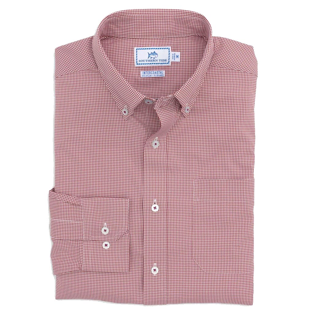 Gameday Gingham Intercoastal Performance Sport Shirt by Southern Tide - Country Club Prep