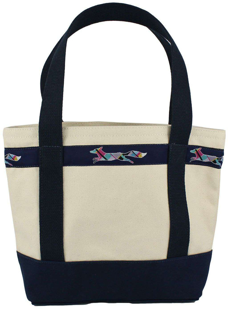 Medium Longshanks Tote Bag in Natural Canvas by Country Club Prep - Country Club Prep