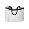 Medium Rope Tote Bag in White With Navy Number by Ella Vickers - Country Club Prep