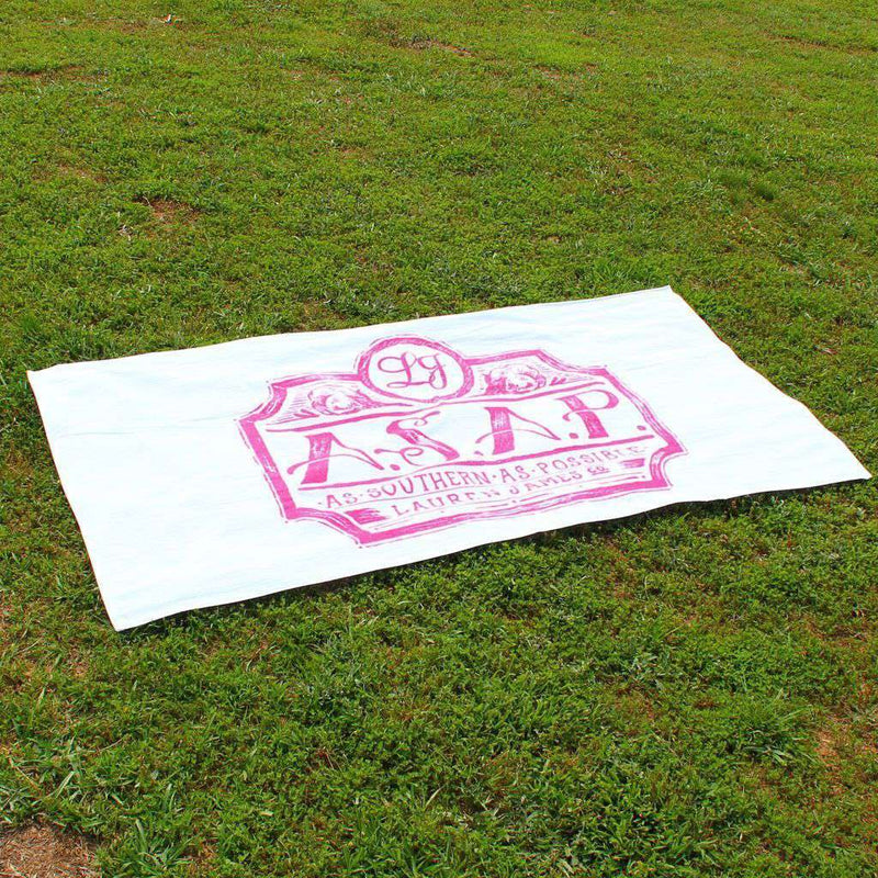 As Southern As Possible Beach Towel by Lauren James - Country Club Prep