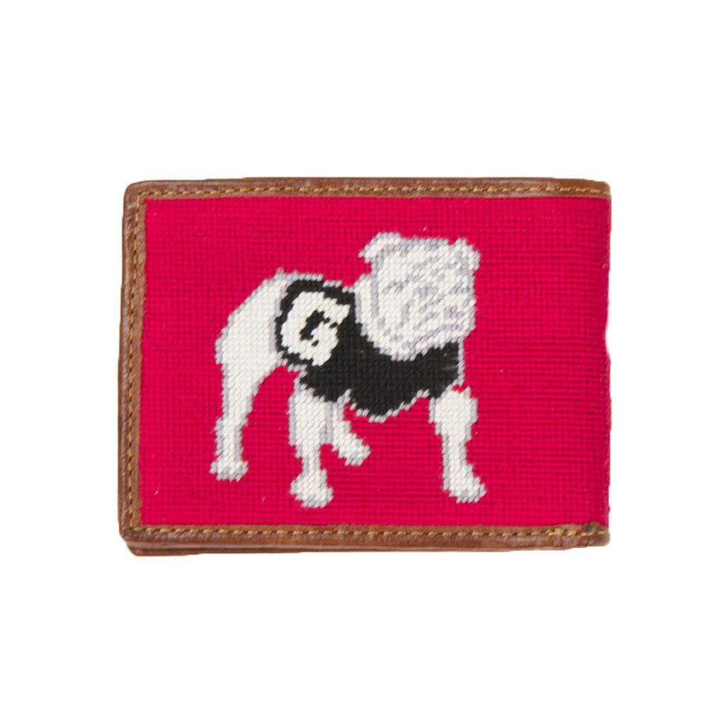 Georgia Needlepoint Wallet in Red by Smathers & Branson - Country Club Prep