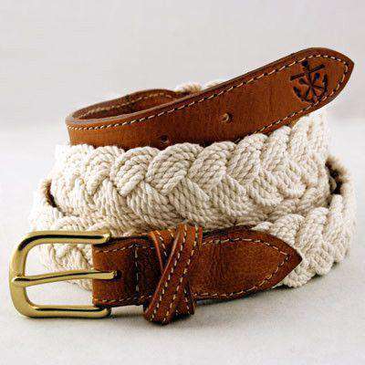 Kiel James Patrick hand-crafted braided nautical belt Kiel James Patrick KJP Woven Braided Nautical Sailing Madras  main image 3