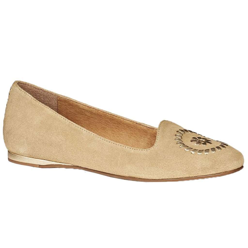 Rebecca Suede Flat in Sand by Jack Rogers - Country Club Prep