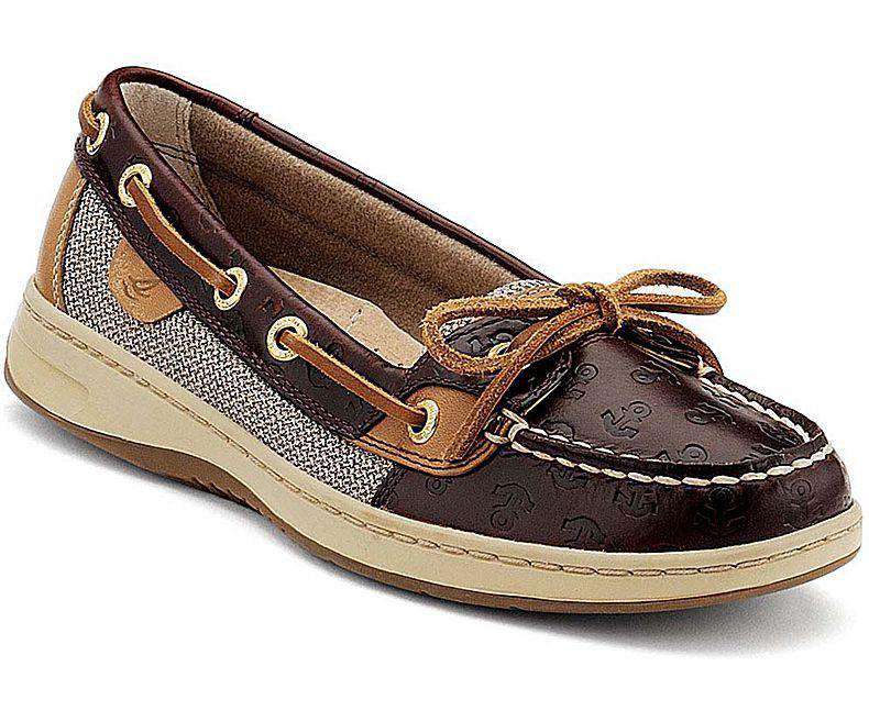 Sperry Women's Angelfish Boat Shoe with Embossed Anchors – Country