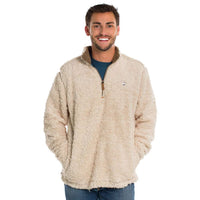Sherpa Pullover with Pockets in Oyster by The Southern Shirt Co. - Country Club Prep