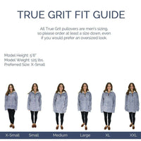The Original Frosty Tipped Pile 1/2 Zip Pullover in Aqua by True Grit - Country Club Prep