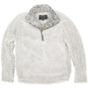 The Original Frosty Tipped Pile 1/2 Zip Pullover in Putty by True Grit - Country Club Prep