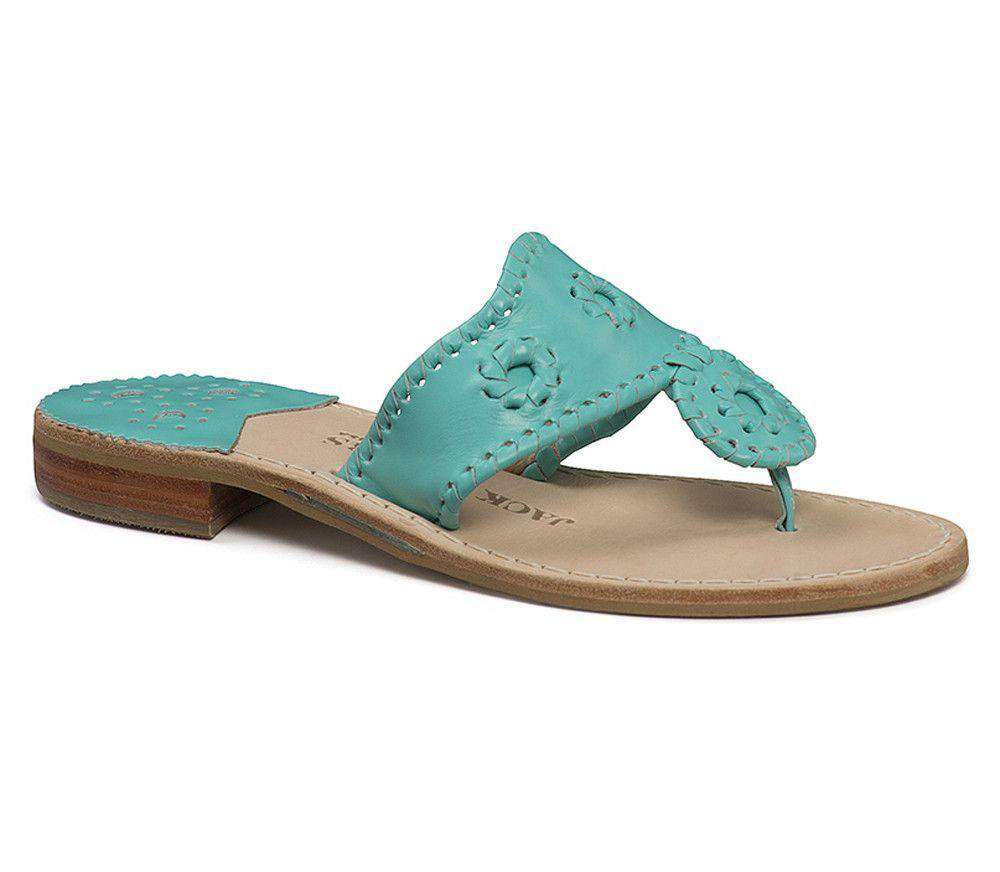 Jack Rogers Nantucket Sandal in Carribean Blue – Country Club Prep