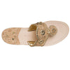 Napa Valley Jack Sandal in Cork and Gold by Jack Rogers - Country Club Prep