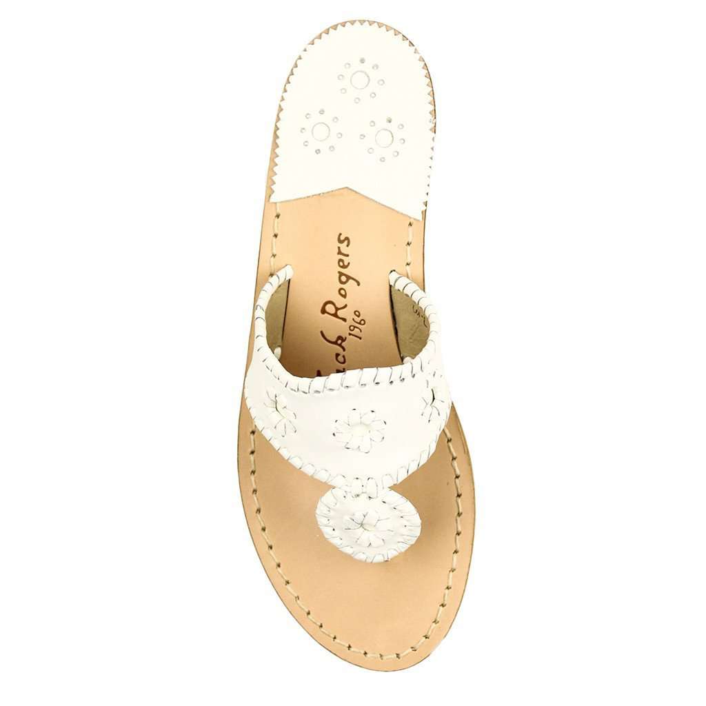 Palm Beach Jack Sandal in White by Jack Rogers - Country Club Prep