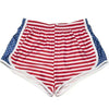 Alpha Omicron Pi Shorts in Red, White and Blue by Krass & Co. - Country Club Prep