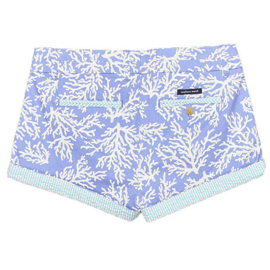 The Brighton Printed Reef Short in Lilac Purple by Southern Marsh - Country Club Prep