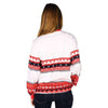 Christmas Sweater Long Sleeve Tee Shirt in Navy/Red by Lauren James - Country Club Prep