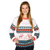 Christmas Sweater Long Sleeve Tee Shirt in Red/Green by Lauren James - Country Club Prep