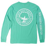 Seaside Logo Long Sleeve Tee in Florida Keys Green by The Southern Shirt Co. - Country Club Prep