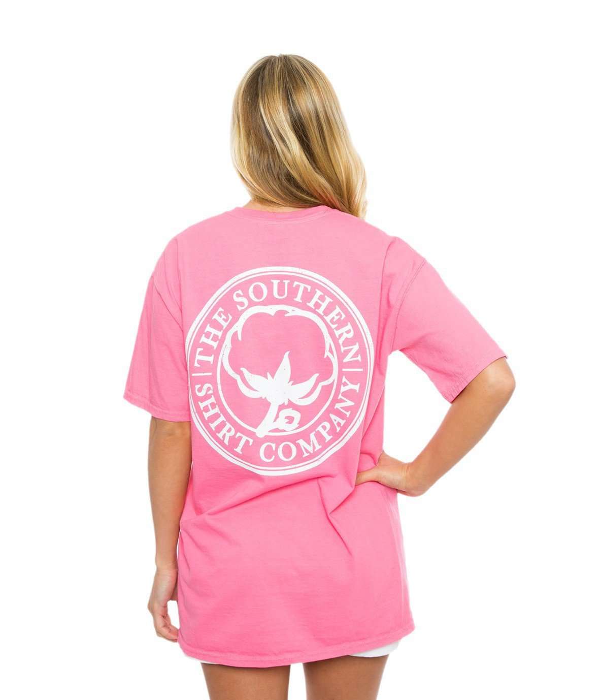 Seaside Logo Tee in Lilly Pink by The Southern Shirt Co. - Country Club Prep