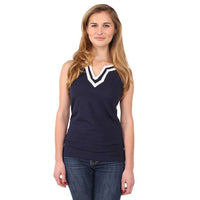 Babbit Top in Navy by Duffield Lane - Country Club Prep