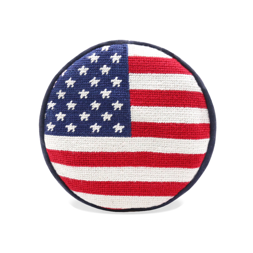 Big American Flag Needlepoint McDowell Driver Headcover by Smathers & Branson - Country Club Prep