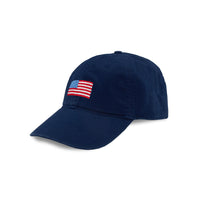 American Flag XL Fit Needlepoint Hat by Smathers & Branson - Country Club Prep