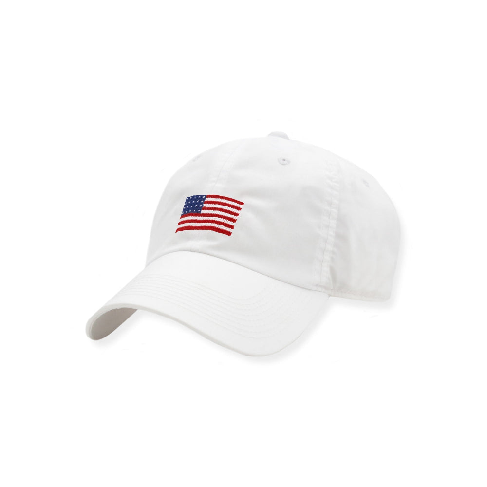 American Flag XL Fit Needlepoint Performance Hat by Smathers & Branson - Country Club Prep