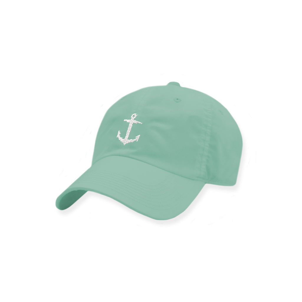 Anchor Needlepoint Performance Hat in Seafoam by Smathers & Branson - Country Club Prep