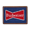 Budweiser Vintage Bow Tie Needlepoint Credit Card Wallet by Smathers & Branson - Country Club Prep