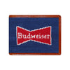 Budweiser Vintage Bow Tie Needlepoint Bi-Fold Wallet by Smathers & Branson - Country Club Prep