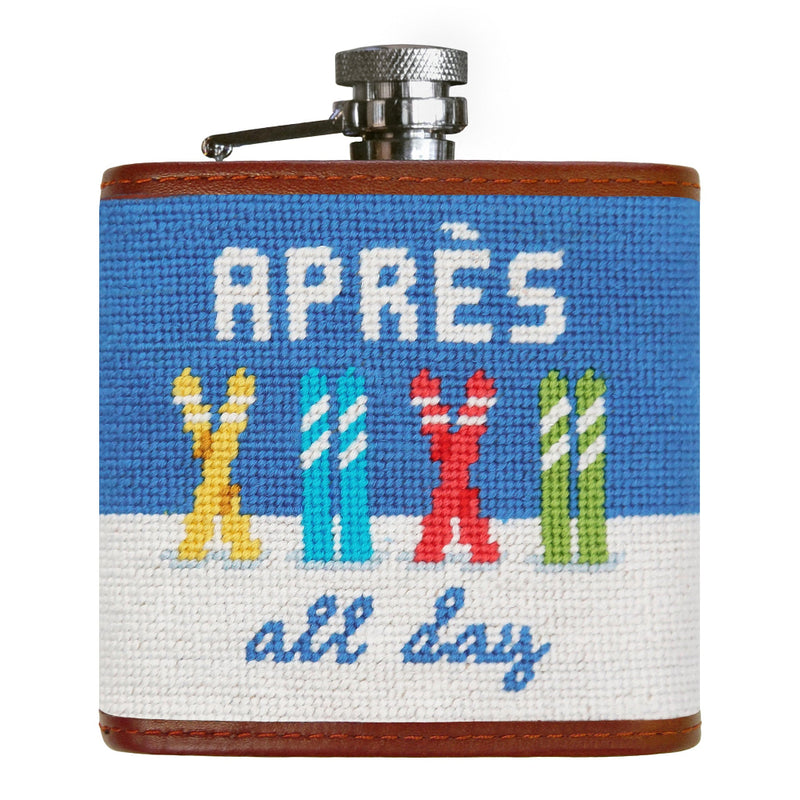 Après All Day Needlepoint Flask by Smathers & Branson
