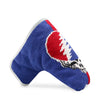 Big Steal Your Face White Needlepoint Putter Headcover by Smathers & Branson - Country Club Prep