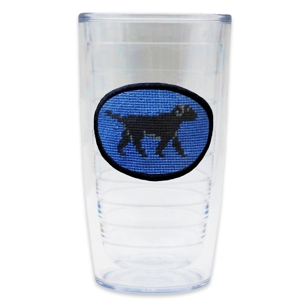 Black Lab Needlepoint Tumbler by Smathers & Branson - Country Club Prep