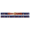 Bourbon Bottles Needlepoint Belt by Smathers & Branson - Country Club Prep