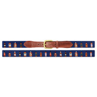 Bourbon Bottles Needlepoint Belt by Smathers & Branson - Country Club Prep