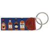 Bourbon Bottles Needlepoint Key Fob by Smathers & Branson