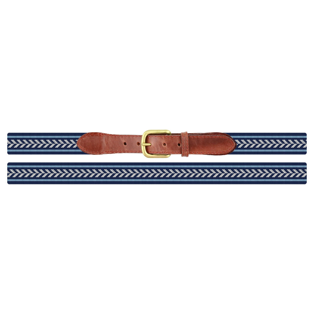Camden Stripe Needlepoint Belt by Smathers & Branson - Country Club Prep