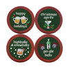 Christmas Drinks Needlepoint Coasters by Smathers & Branson - Country Club Prep