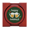 Christmas Drinks Needlepoint Coasters by Smathers & Branson - Country Club Prep