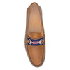 Navy & Pink Surcingle Downing Bit Loafer in Saddle Leather by Smathers & Branson - Country Club Prep