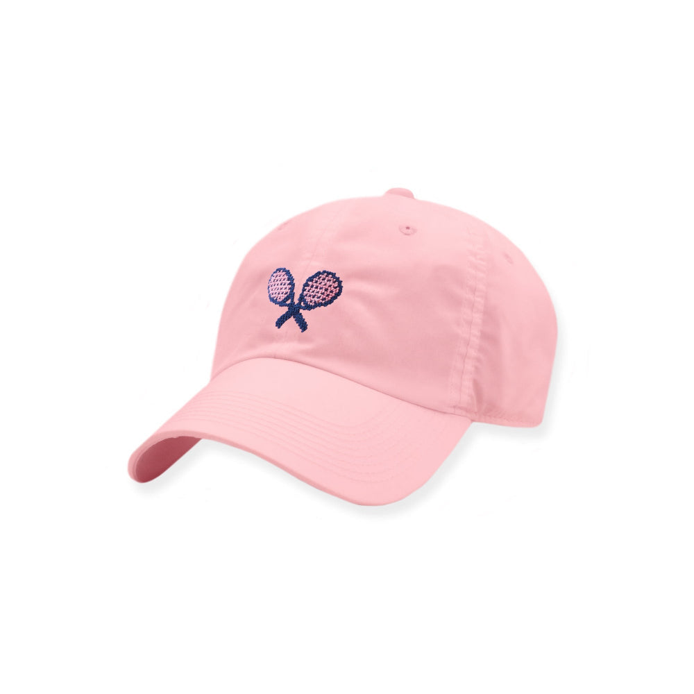 Crossed Racquets Needlepoint Performance Hat by Smathers & Branson - Country Club Prep
