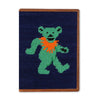Dancing Bear Needlepoint Passport Case by Smathers & Branson - Country Club Prep