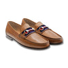 Navy & Red Surcingle Downing Bit Loafer in Saddle Leather by Smathers & Branson - Country Club Prep