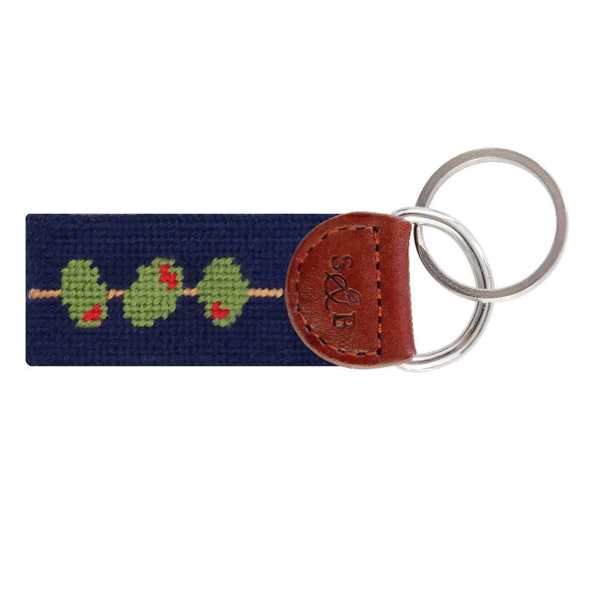 Dirty Martini Needlepoint Key Fob by Smathers & Branson
