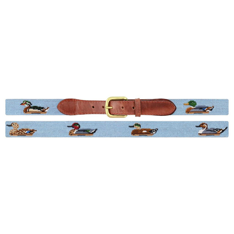Duck Decoys Needlepoint Belt by Smathers & Branson - Country Club Prep