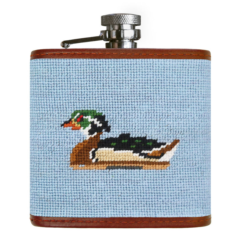 Duck Decoys Needlepoint Flask by Smathers & Branson - Country Club Prep