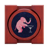 Elephant Martini Coasters in Navy by Smathers & Branson - Country Club Prep